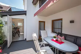 Terrasse Ferienwohnung HIRSCHBICHL